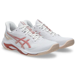 Asics NETBURNER BALLISTIC FF 4-Dames-WHITE/ROSE ROUGE