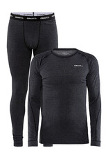 Craft WOOL MERINO SET M-Heren-BLACK MELANGE