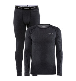 Craft WOOL MERINO SET M-Heren-BLACK MELANGE