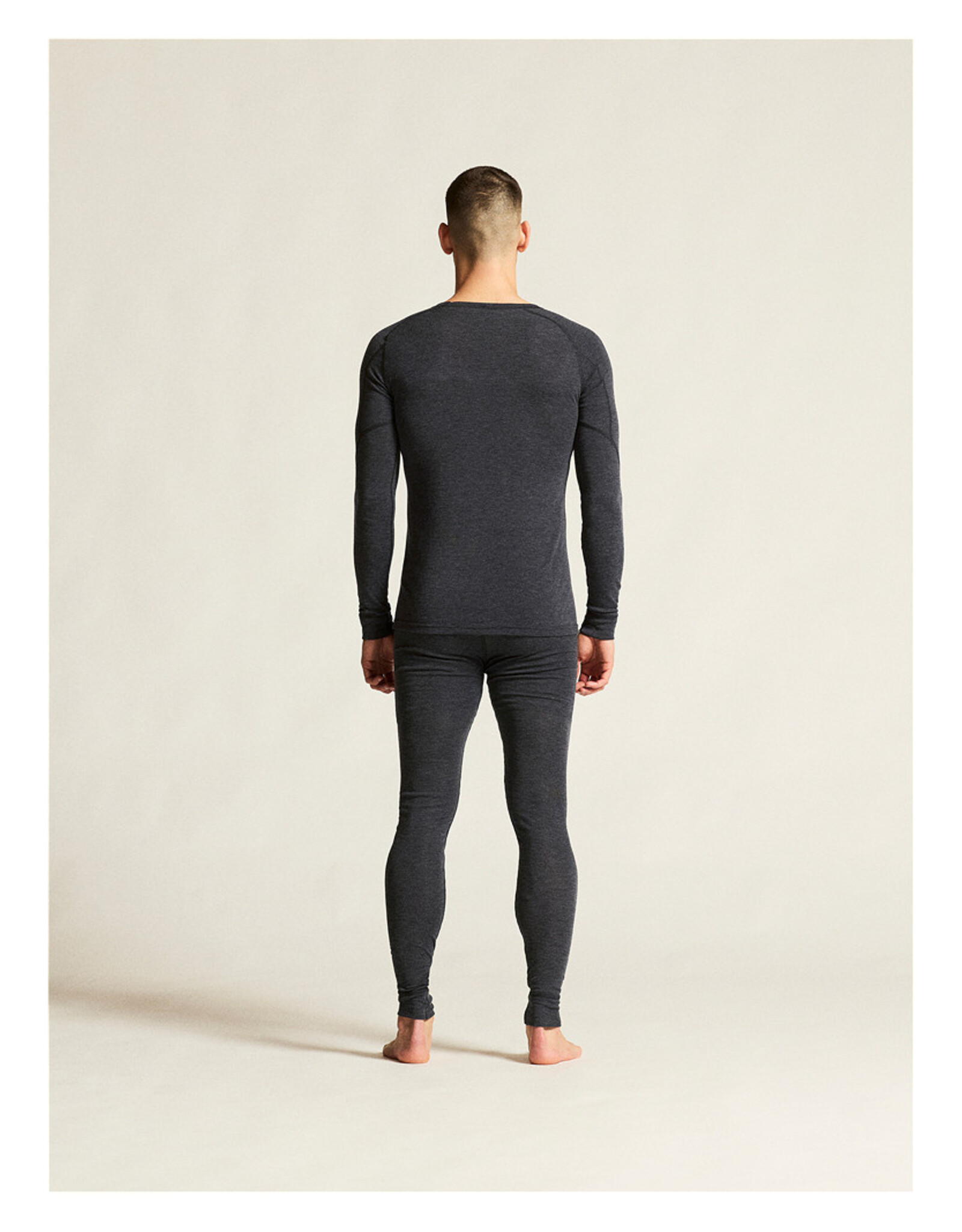 Craft WOOL MERINO SET M-Heren-BLACK MELANGE