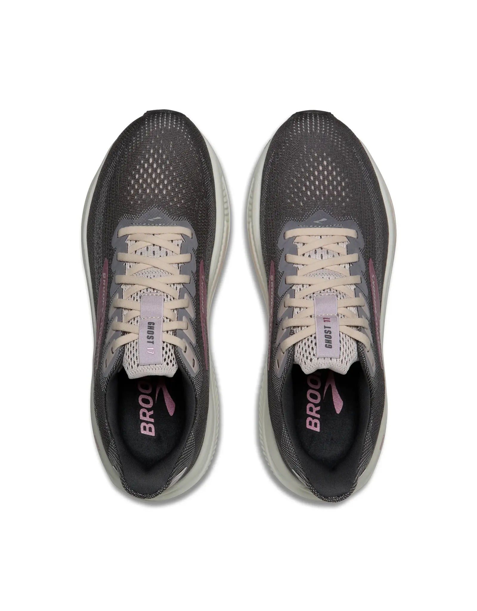 Brooks Ghost 17-Dames-Poppy Seed/Pink/Bluewash