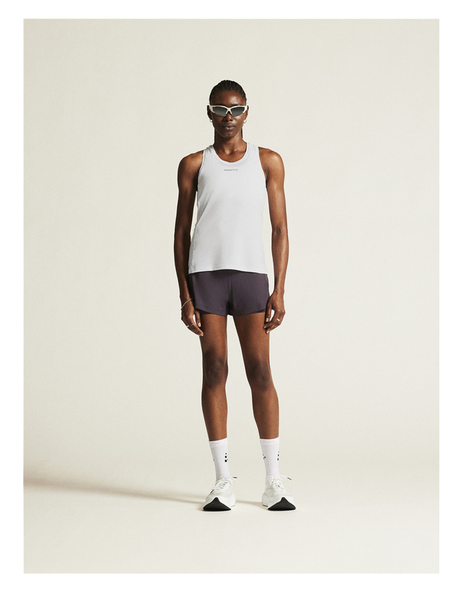 Craft ADV ESSENCE SINGLET 2 W-Dames-WHITE