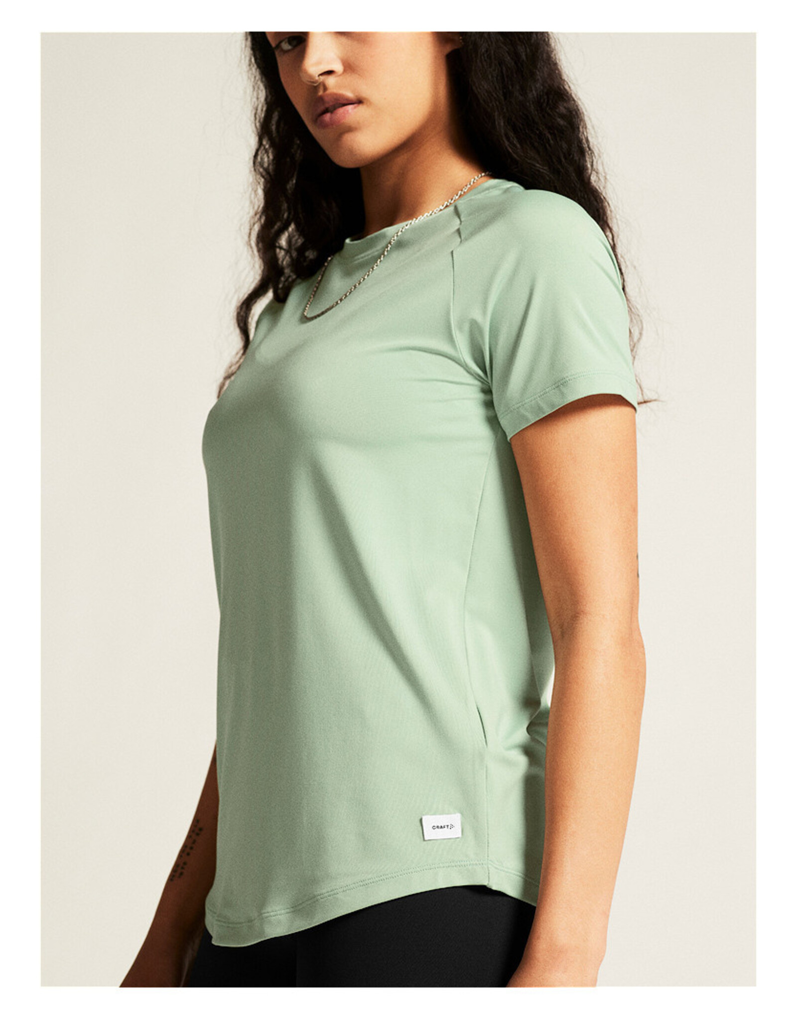 Craft COLLECTIVE SS TEE W-Dames-GLACIAL