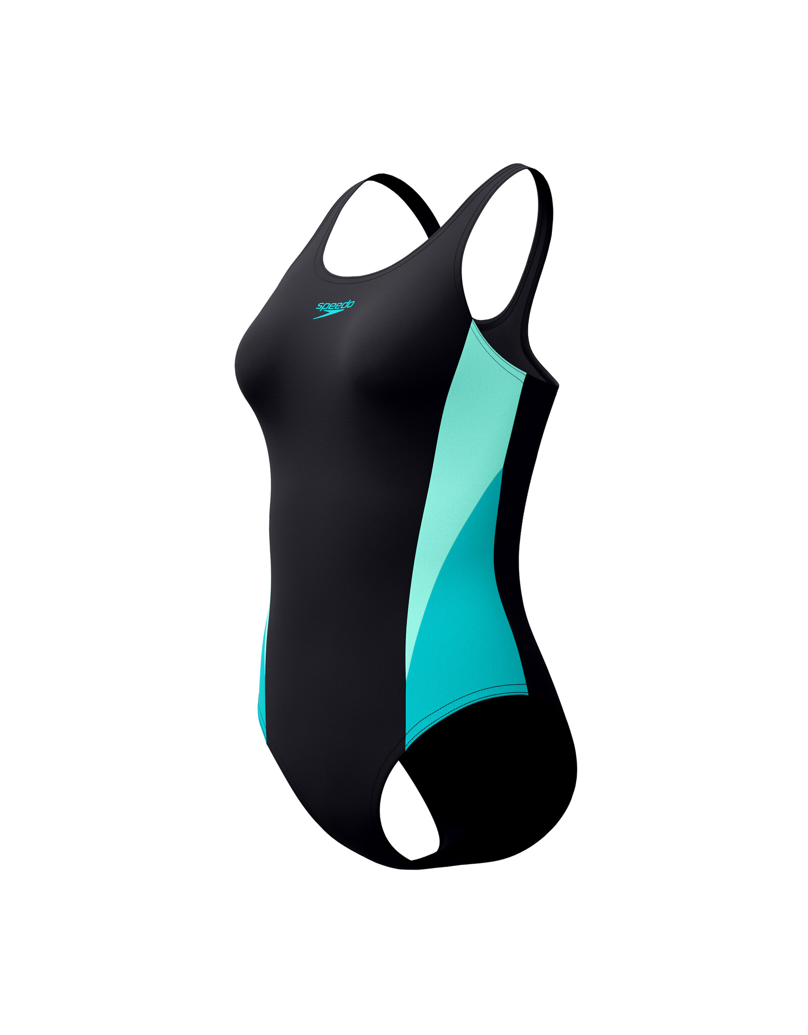 Speedo COLORBLOCK SPLICE 2.0 1P BLA/TUR