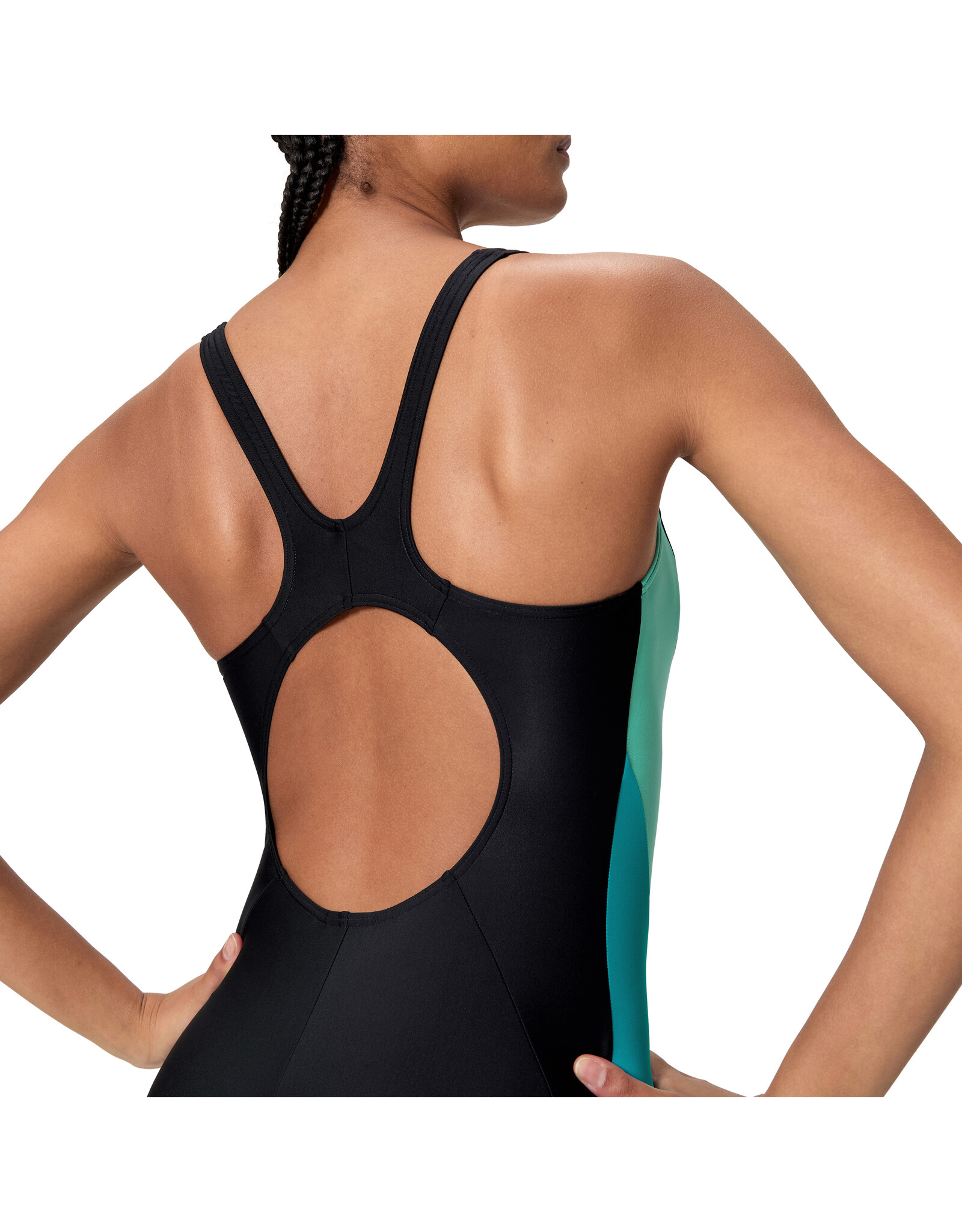 Speedo COLORBLOCK SPLICE 2.0 1P BLA/TUR