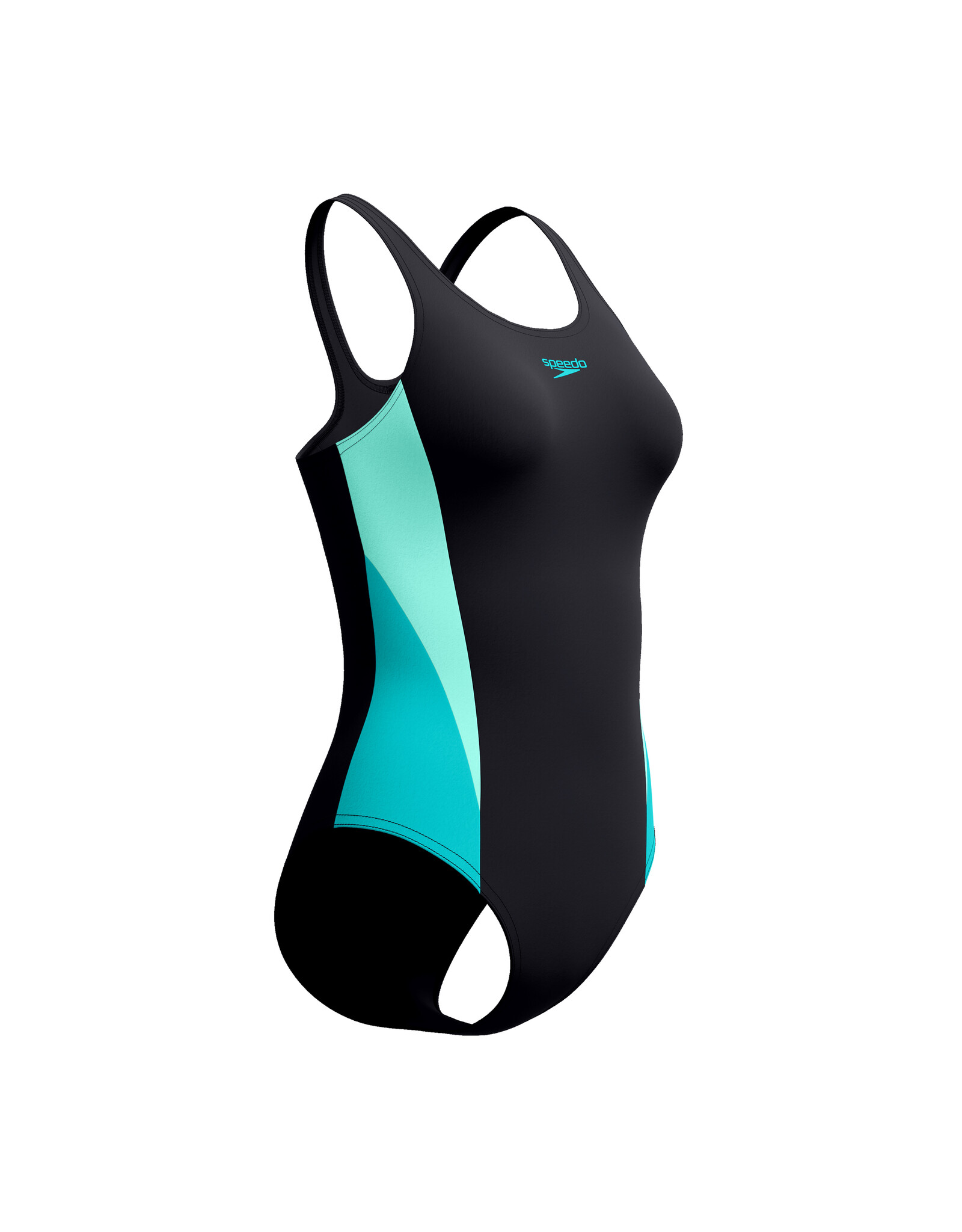 Speedo COLORBLOCK SPLICE 2.0 1P BLA/TUR
