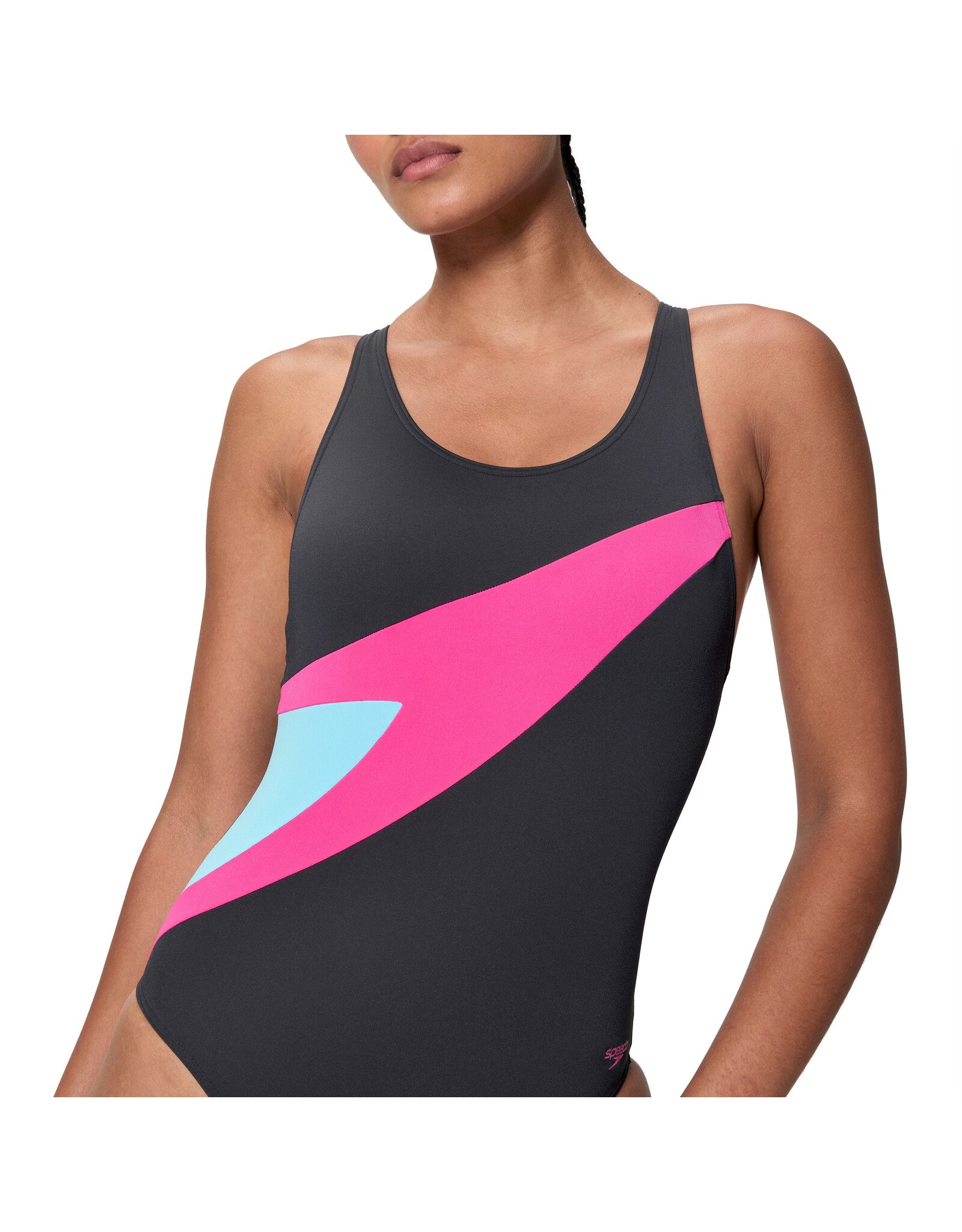 Speedo HYPERBOOM BUTTERFLY BACK 1P BLA/PIN