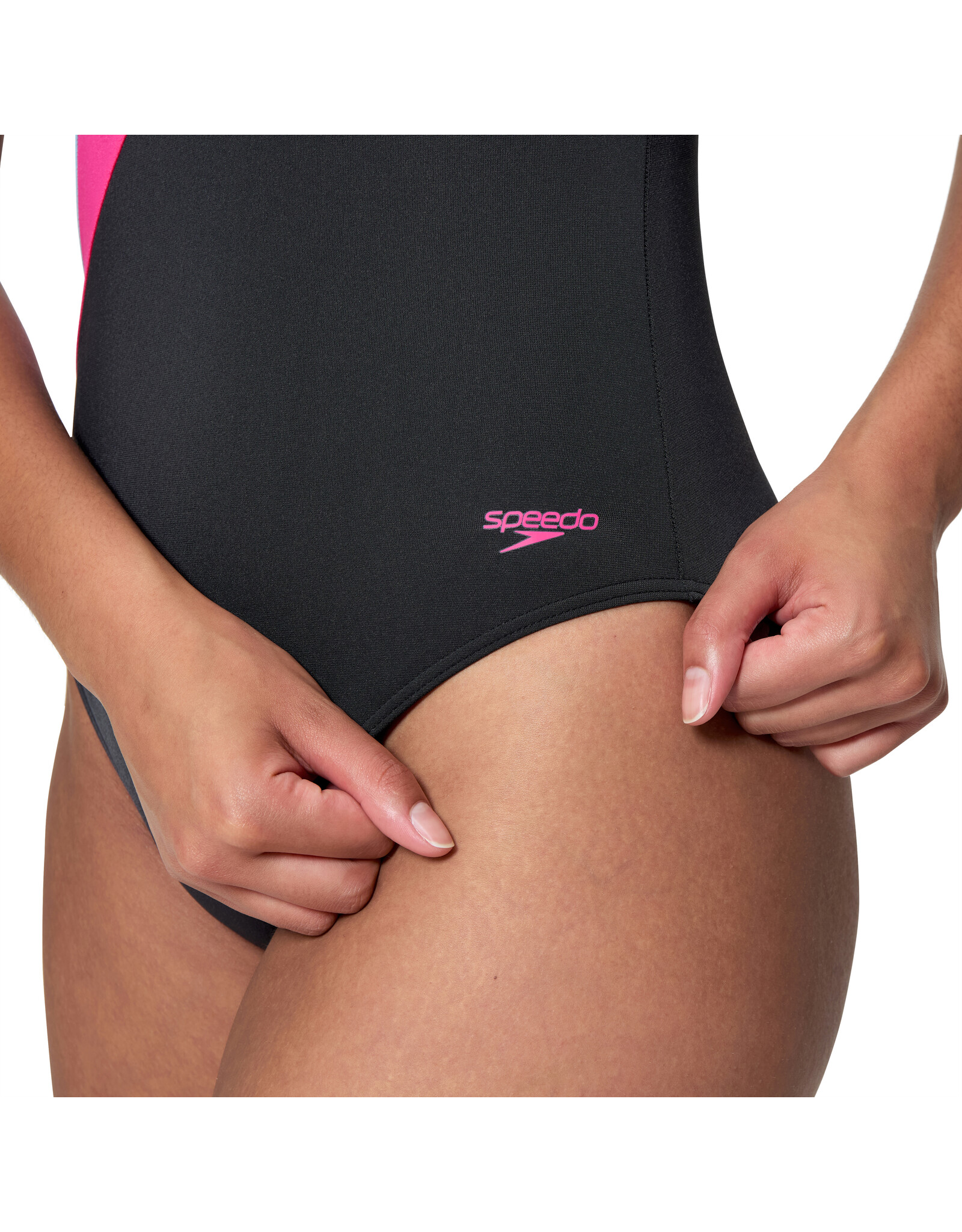 Speedo HYPERBOOM BUTTERFLY BACK 1P BLA/PIN