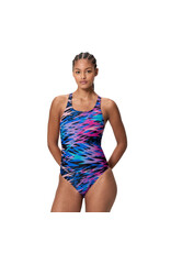 Speedo HYPERBOOM PRINT MEDALIST 1P BLA/PIN