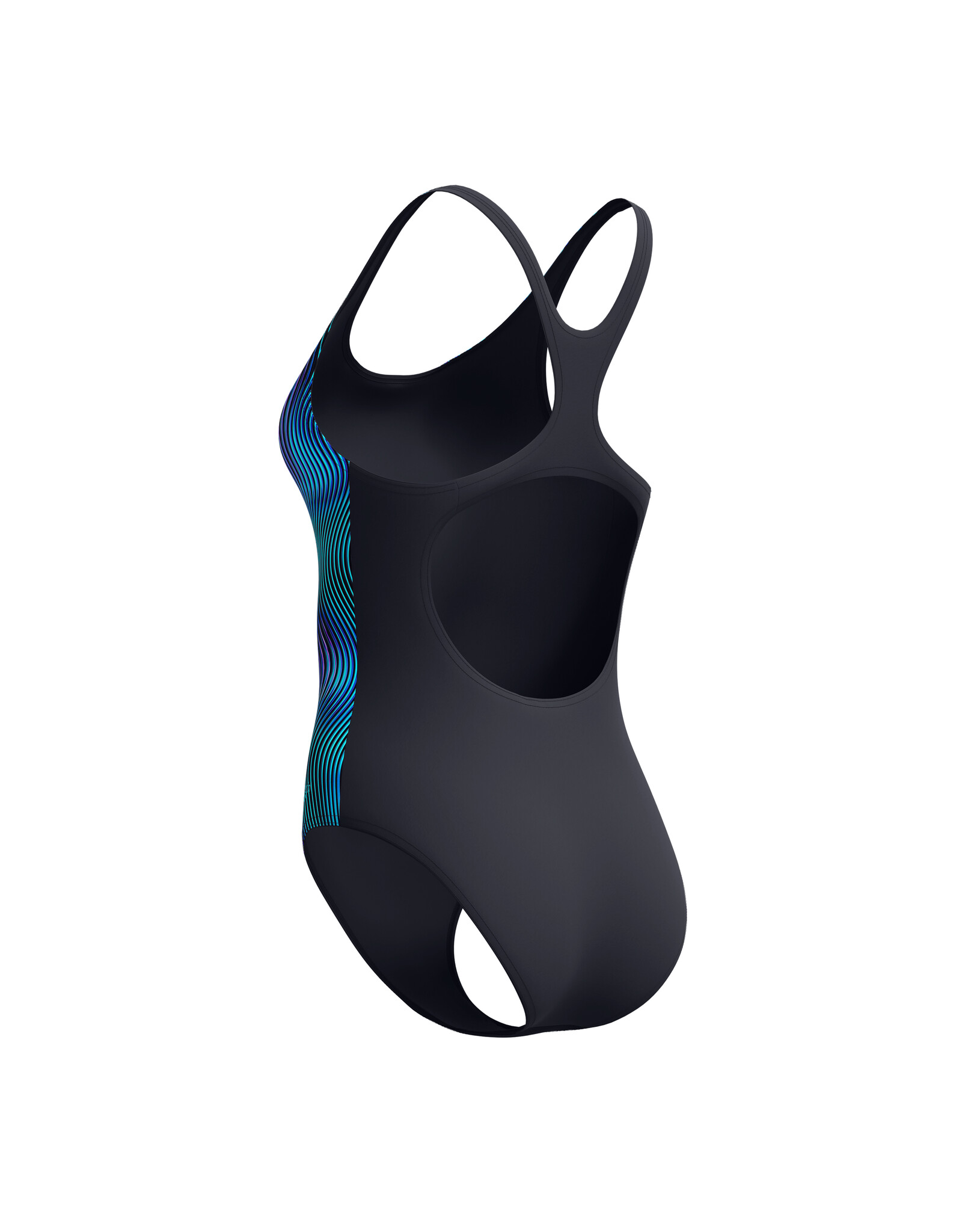 Speedo PRINT MEDALIST 1P BLA/TUR