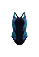 Speedo PRINT MEDALIST 1P BLA/TUR