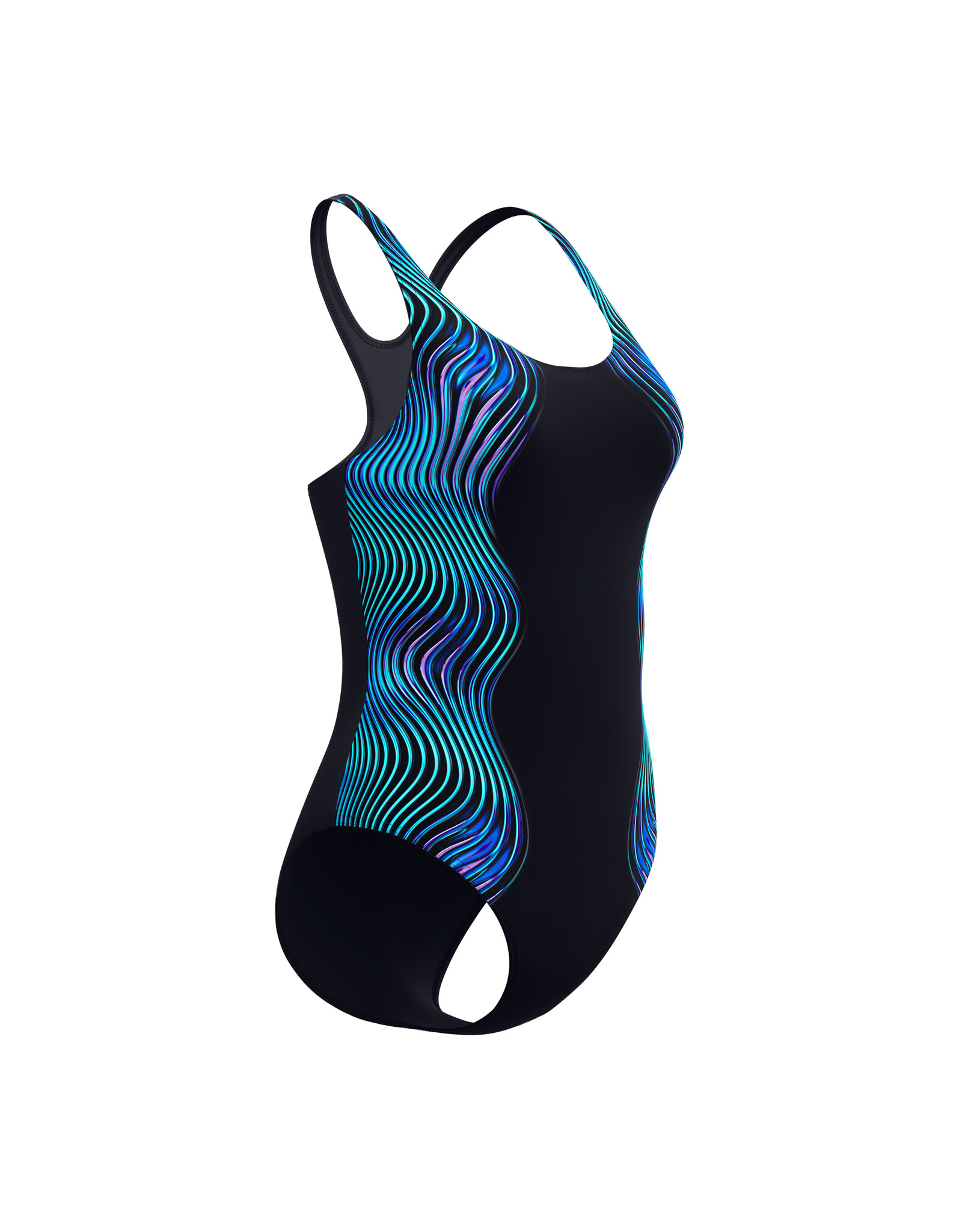 Speedo PRINT MEDALIST 1P BLA/TUR