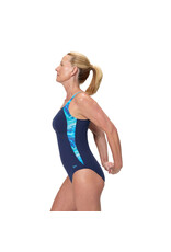 Speedo PRINT LUNA LUSTRE 1P NAV/BLU