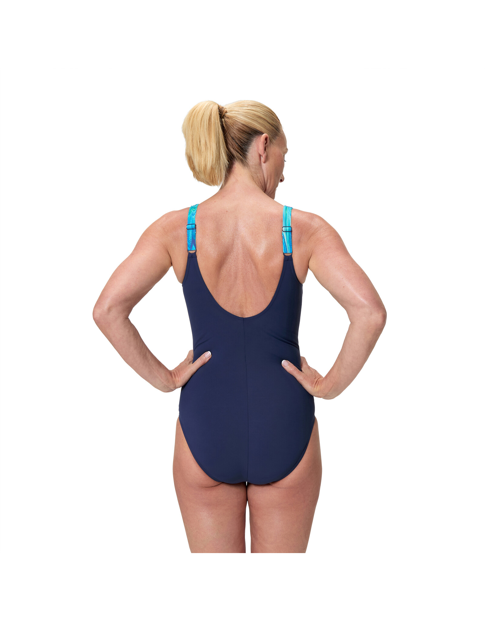 Speedo PRINT LUNA LUSTRE 1P NAV/BLU