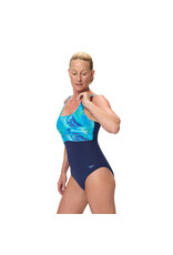 Speedo PRINT CONTOUR ECLIPSE 1P NAV/BLU