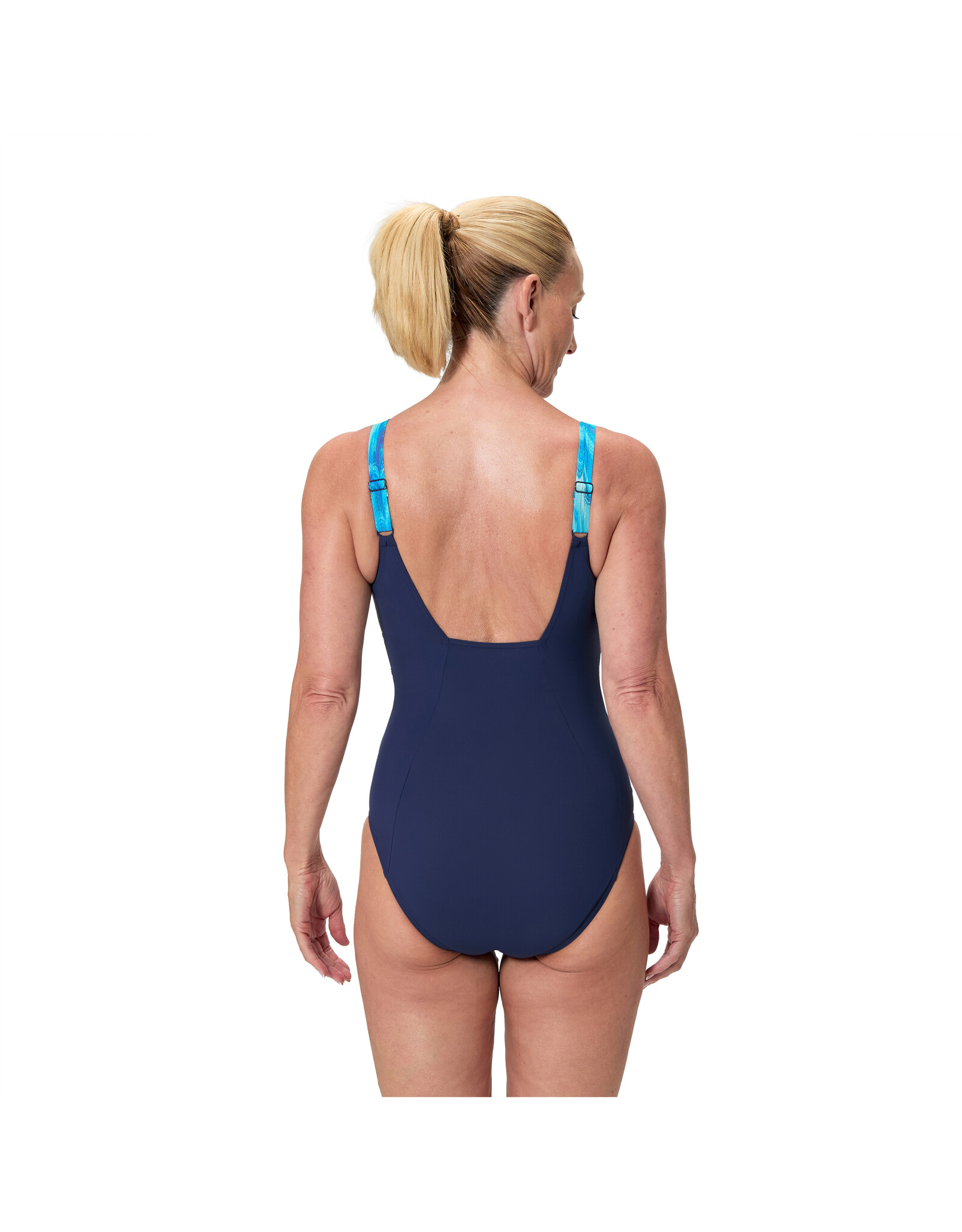 Speedo PRINT CONTOUR ECLIPSE 1P NAV/BLU