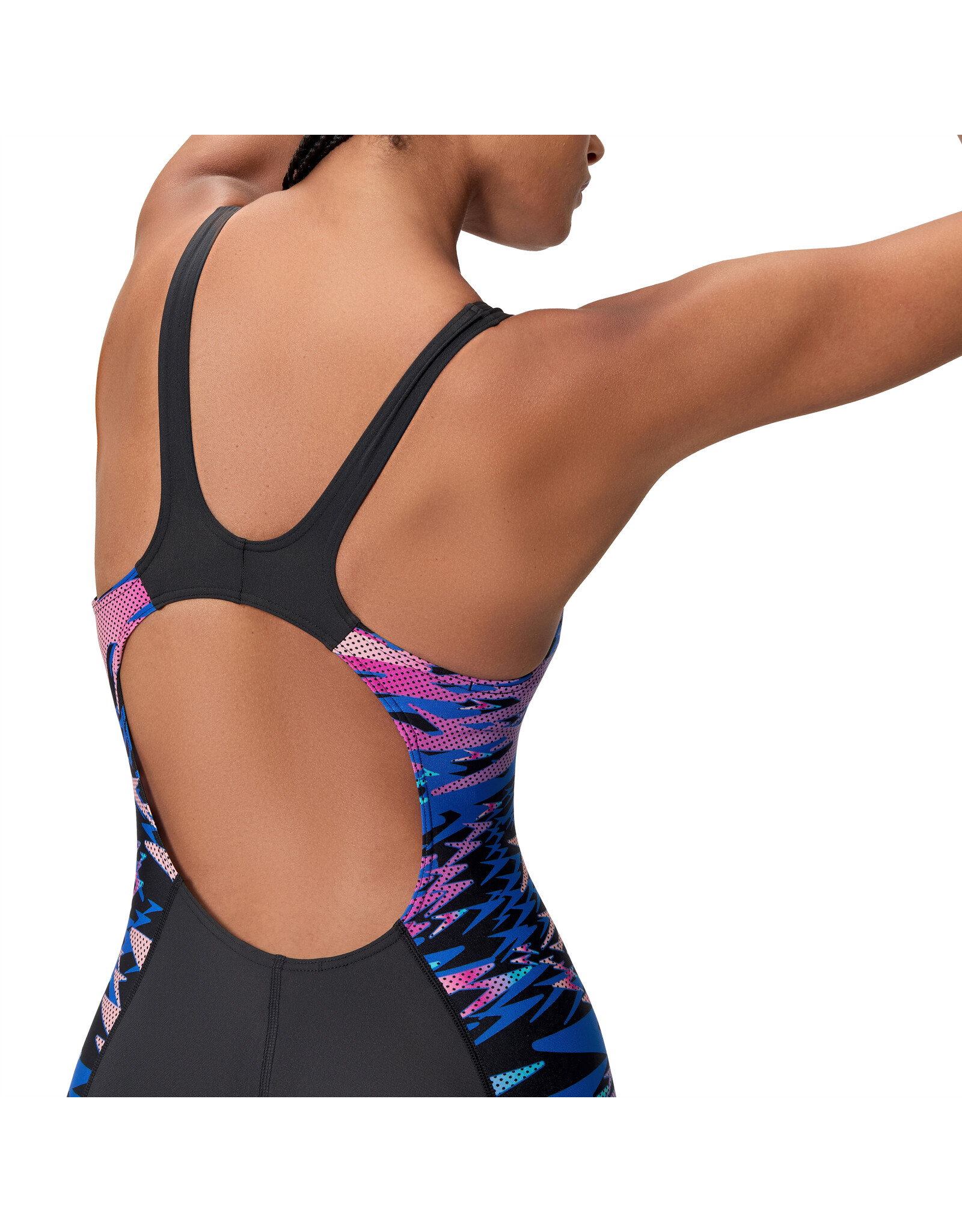 Speedo HYPERBOOM SPLICE MUSCLEB LEGSUIT BLA/PIN