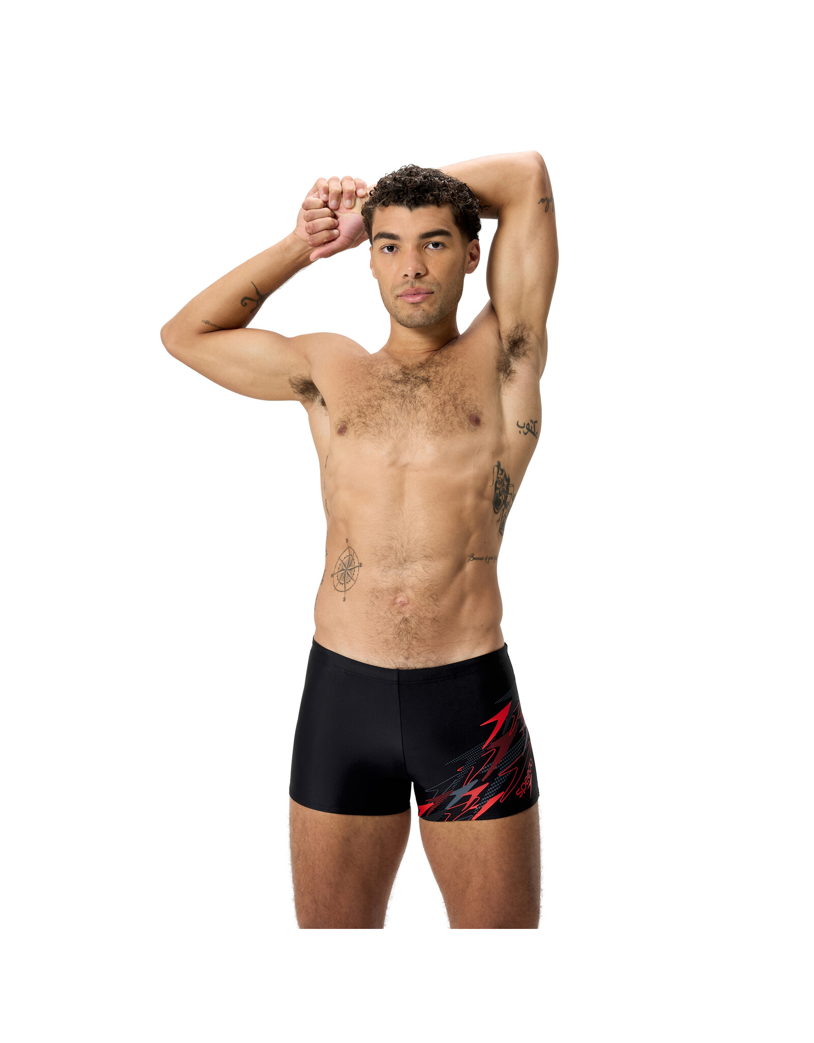 Speedo MEDLEY LOGO AQSH BLA/RED
