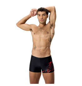 Speedo MEDLEY LOGO AQSH BLA/RED