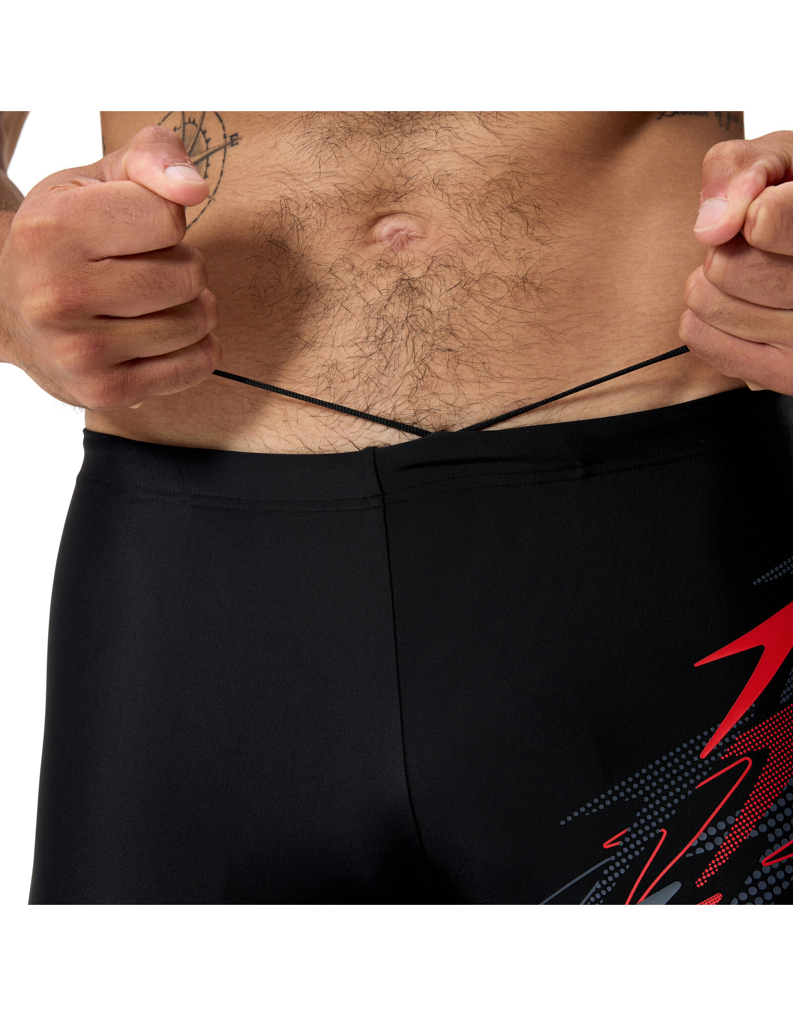 Speedo MEDLEY LOGO AQSH BLA/RED