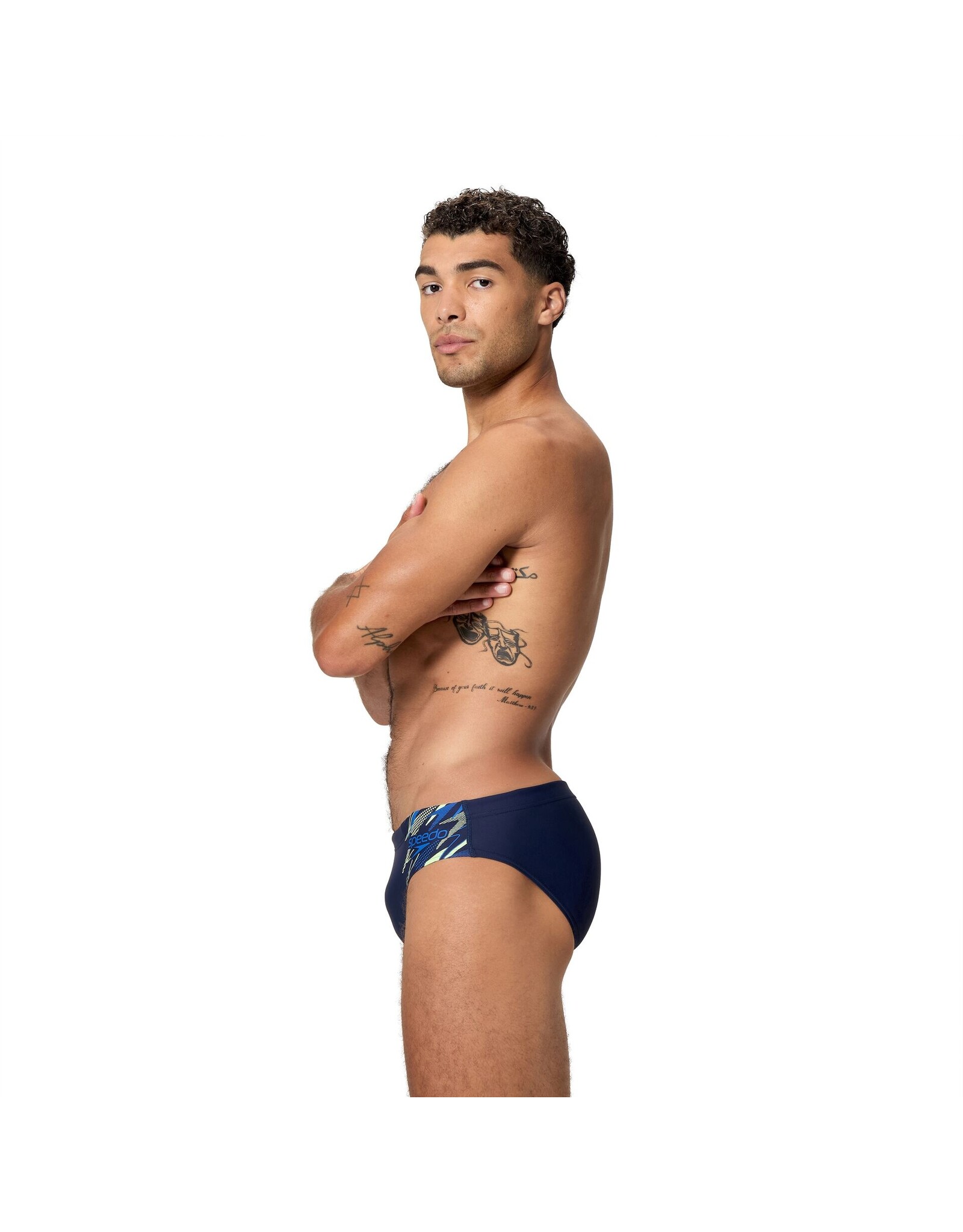 Speedo MEDLEY LOGO BRIEF 7CM NAV/BLU