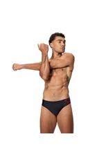 Speedo MEDLEY LOGO BRIEF 7CM BLA/RED