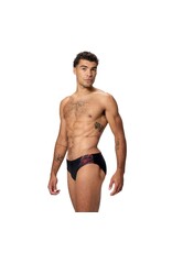 Speedo MEDLEY LOGO BRIEF 7CM BLA/RED