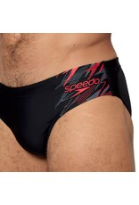 Speedo MEDLEY LOGO BRIEF 7CM BLA/RED