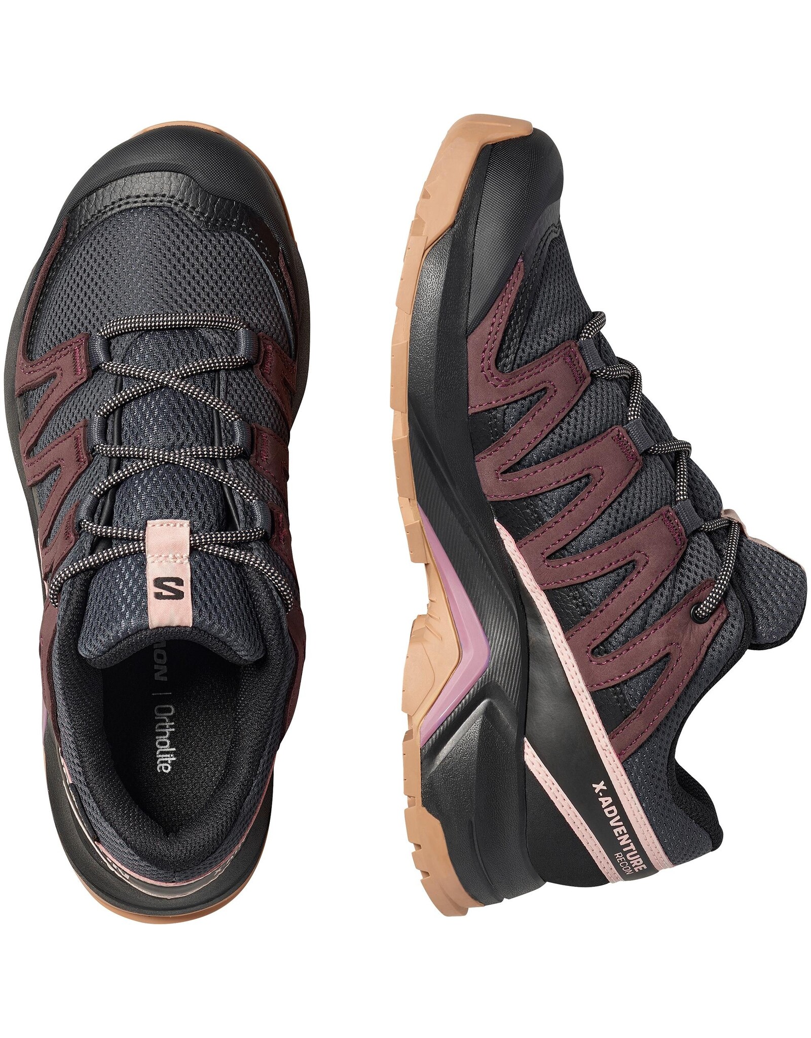 Salomon X-ADVENTURE RECON GTX W-Dames-Nine Iron / Huckleberry / Shadow Gray