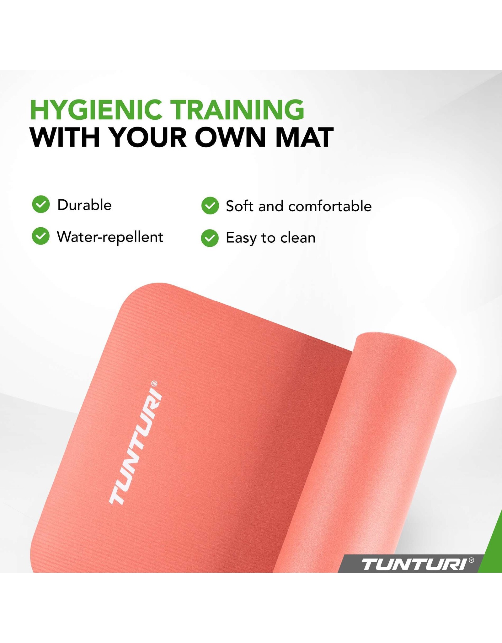 Tunturi Tunturi Fitnessmat NBR, Rose Gold