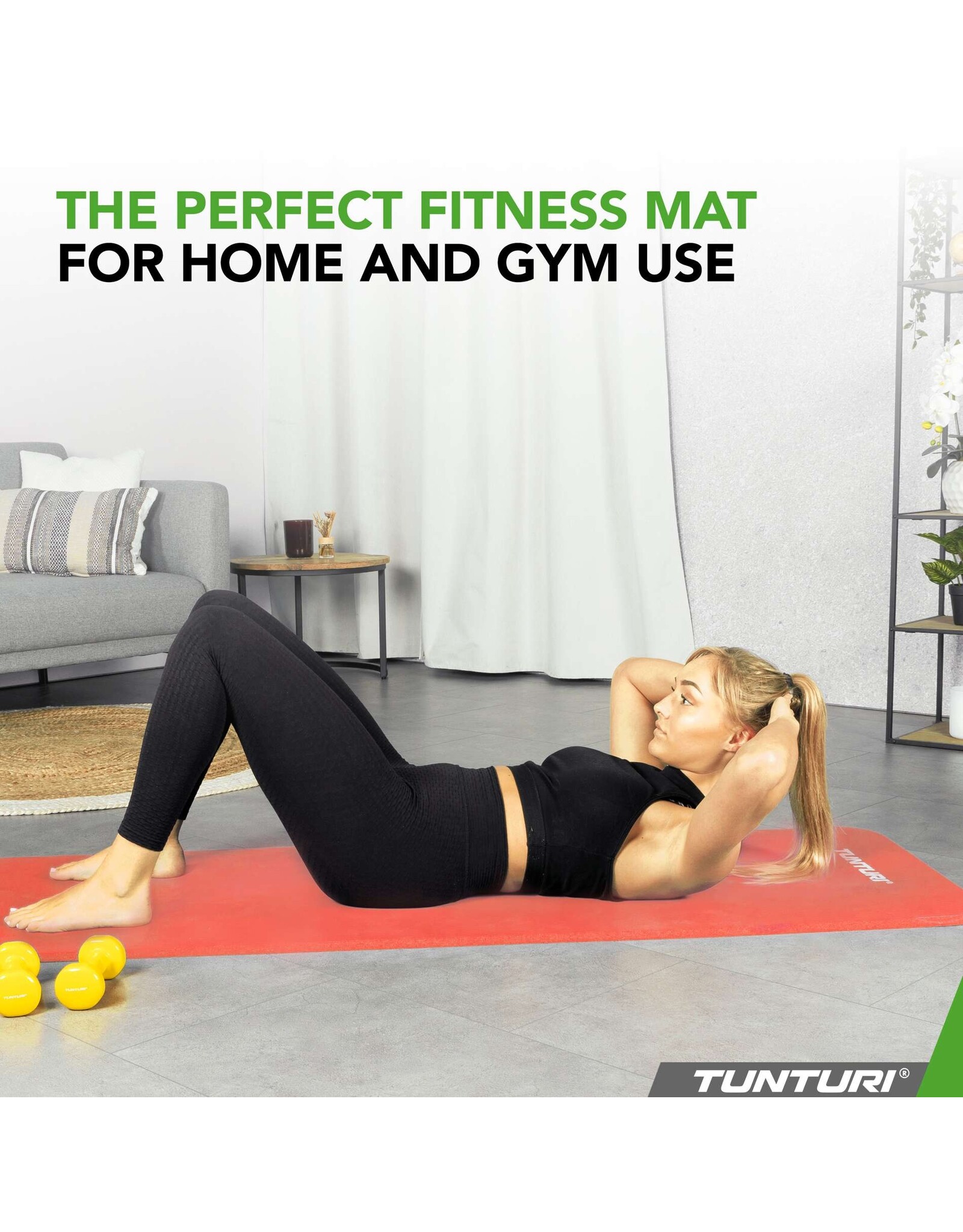 Tunturi Tunturi Fitnessmat NBR, Rose Gold