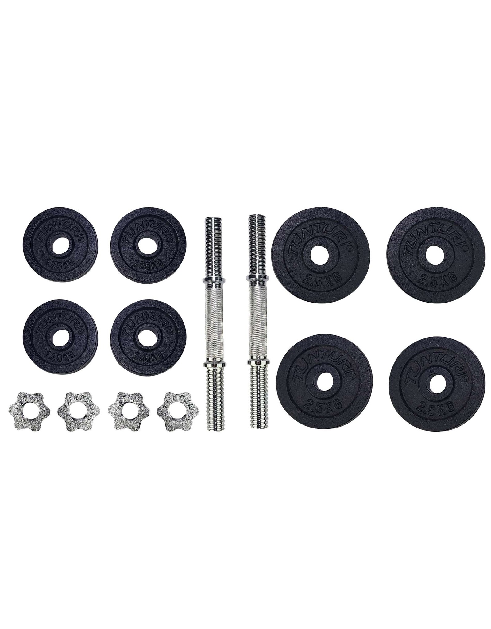 Tunturi Tunturi Dumbbellset 20kg, with 2 Bars Screw