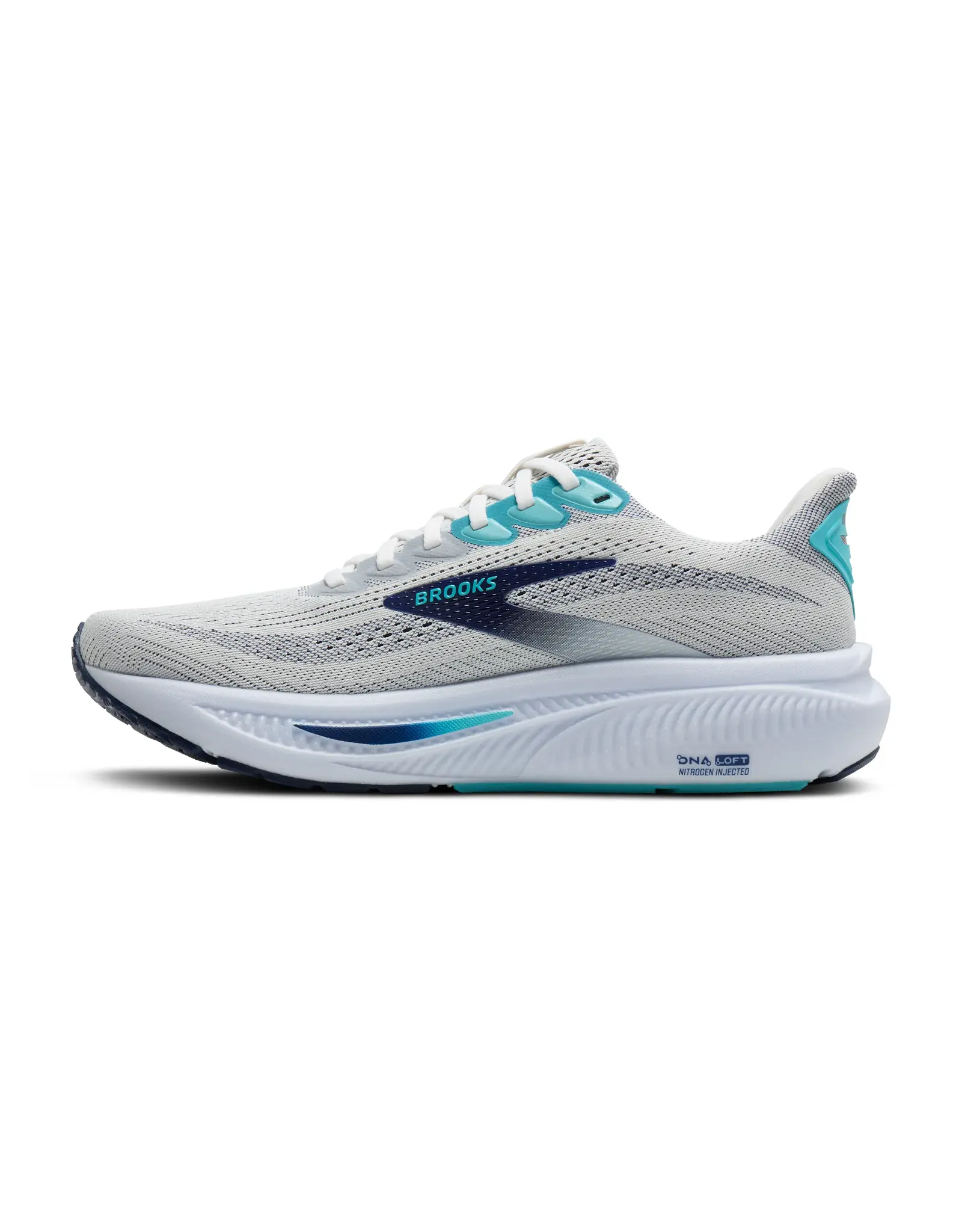 Brooks Ghost 17-Heren-White/Beacon Blue/Ipanema