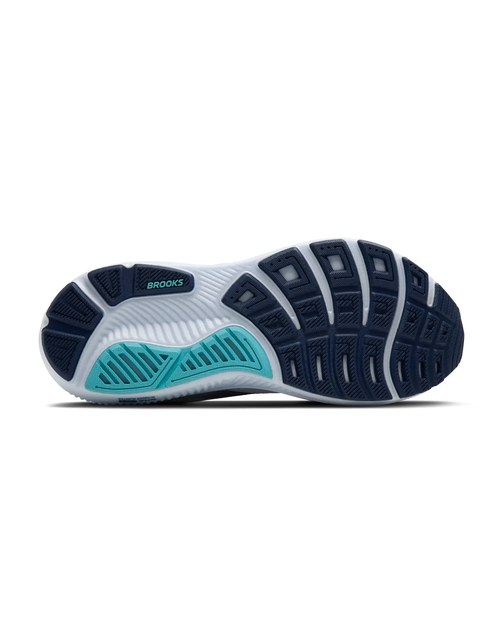 Brooks Ghost 17-Heren-White/Beacon Blue/Ipanema