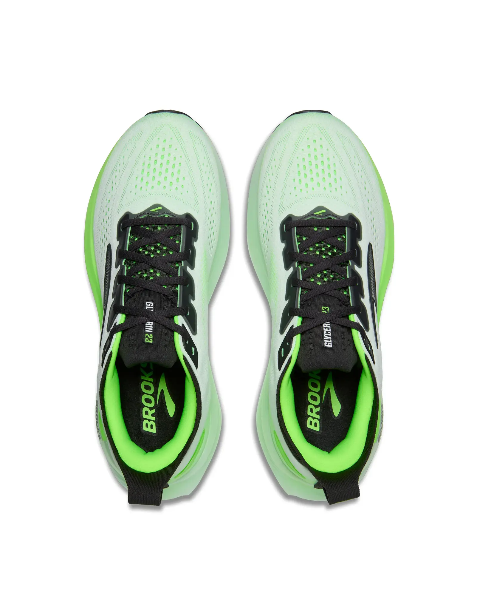 Brooks Glycerin 23-Heren-White/Phantom/Green Gecko
