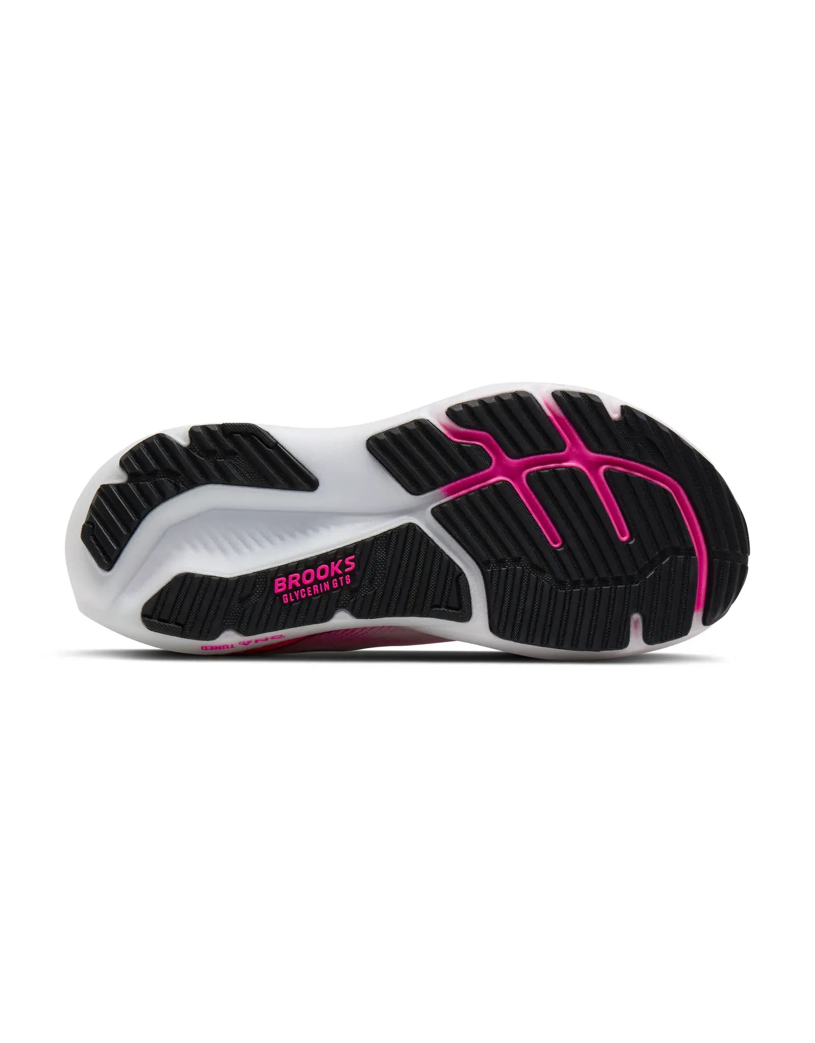 Brooks Glycerin GTS 23-Dames-White/Phantom/Cyber Pink