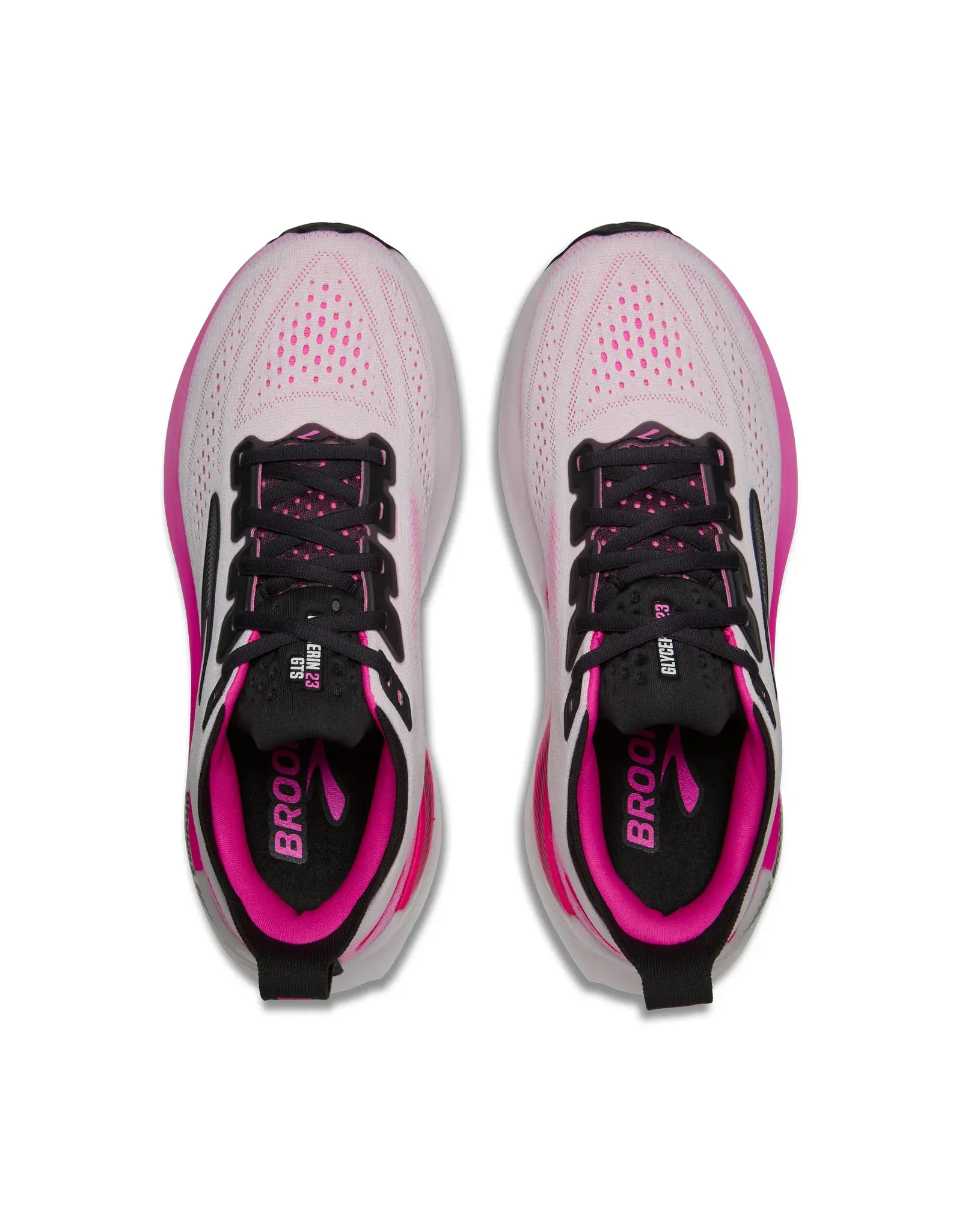 Brooks Glycerin GTS 23-Dames-White/Phantom/Cyber Pink