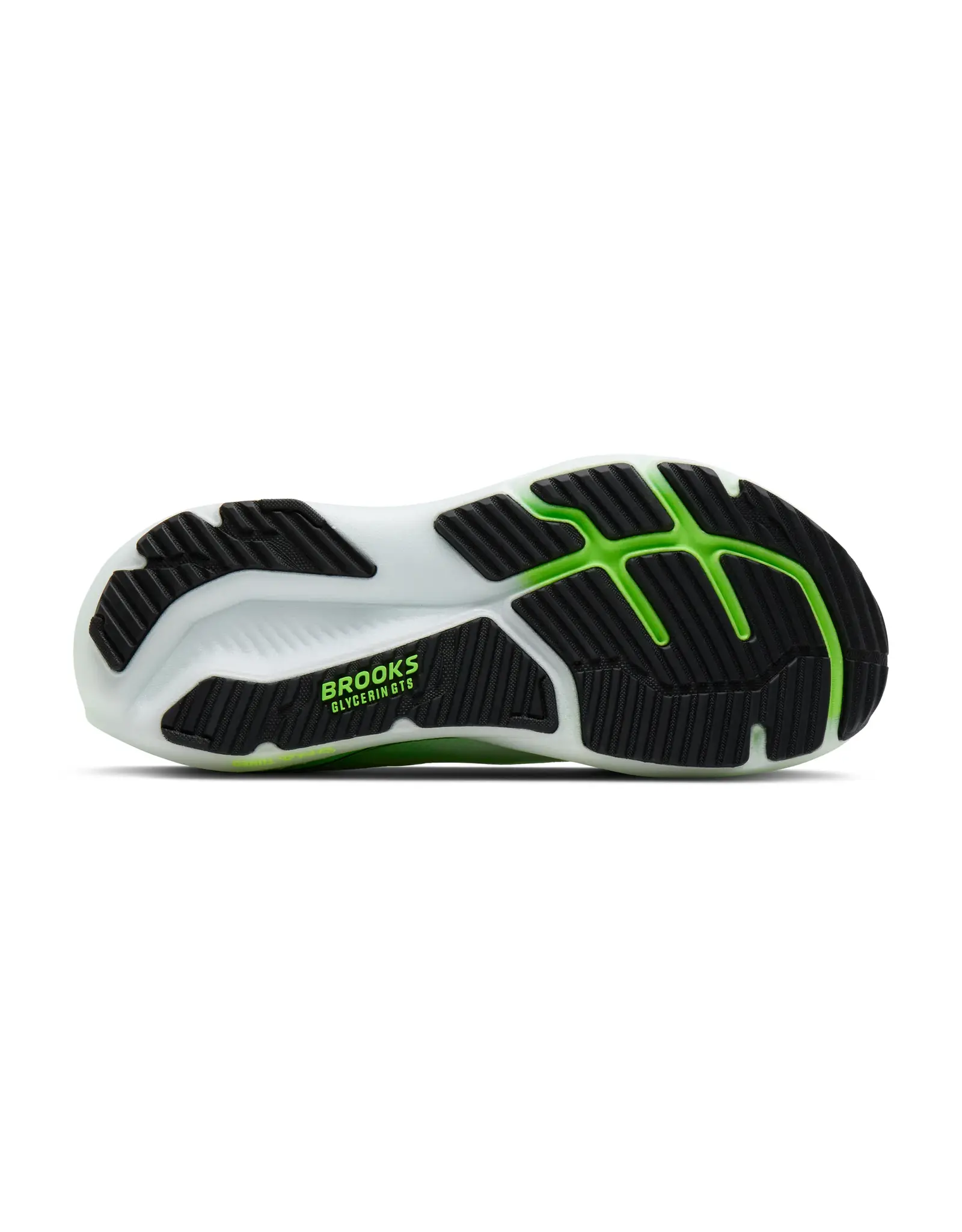 Brooks Glycerin GTS 23-Heren-White/Phantom/Green Gecko