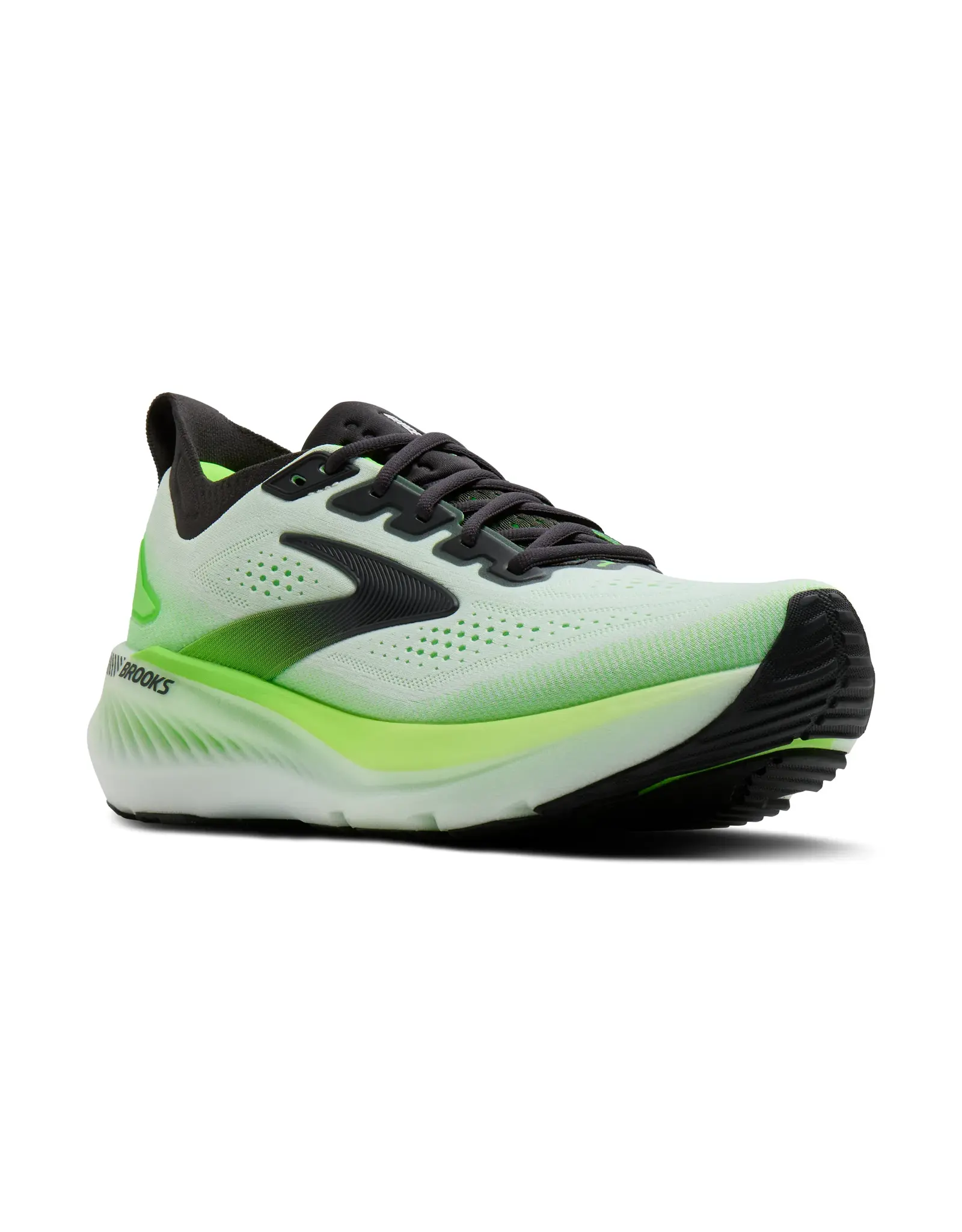 Brooks Glycerin GTS 23-Heren-White/Phantom/Green Gecko