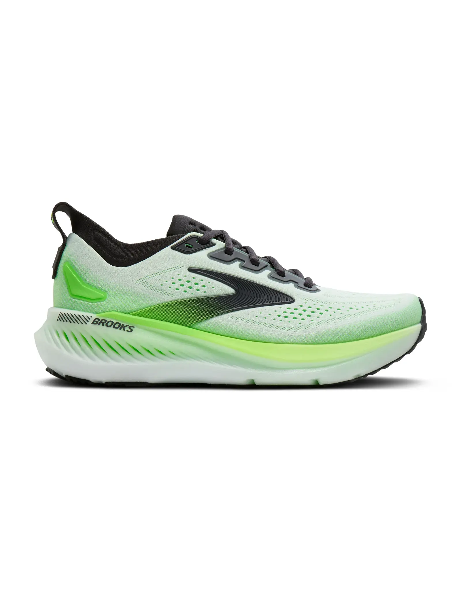 Brooks Glycerin GTS 23-Heren-White/Phantom/Green Gecko