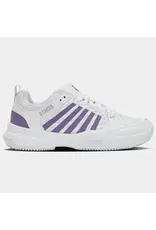 K-swiss KS TFW COURT EXPRESS 2 CLAY-Dames-WHT/PURPLHZE/NEONLVNDR