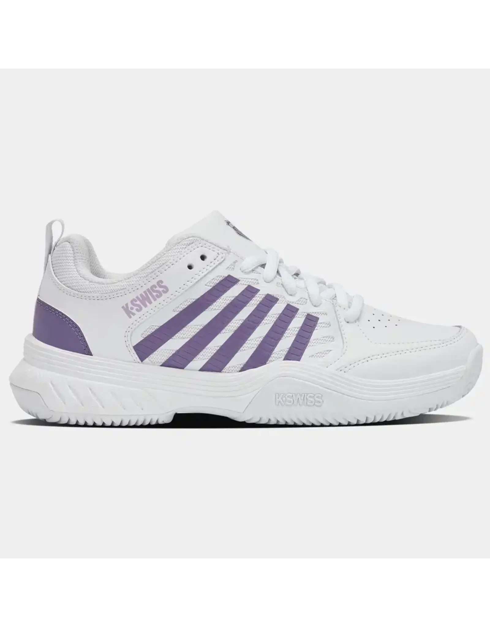 K-swiss KS TFW COURT EXPRESS 2 CLAY-Dames-WHT/PURPLHZE/NEONLVNDR