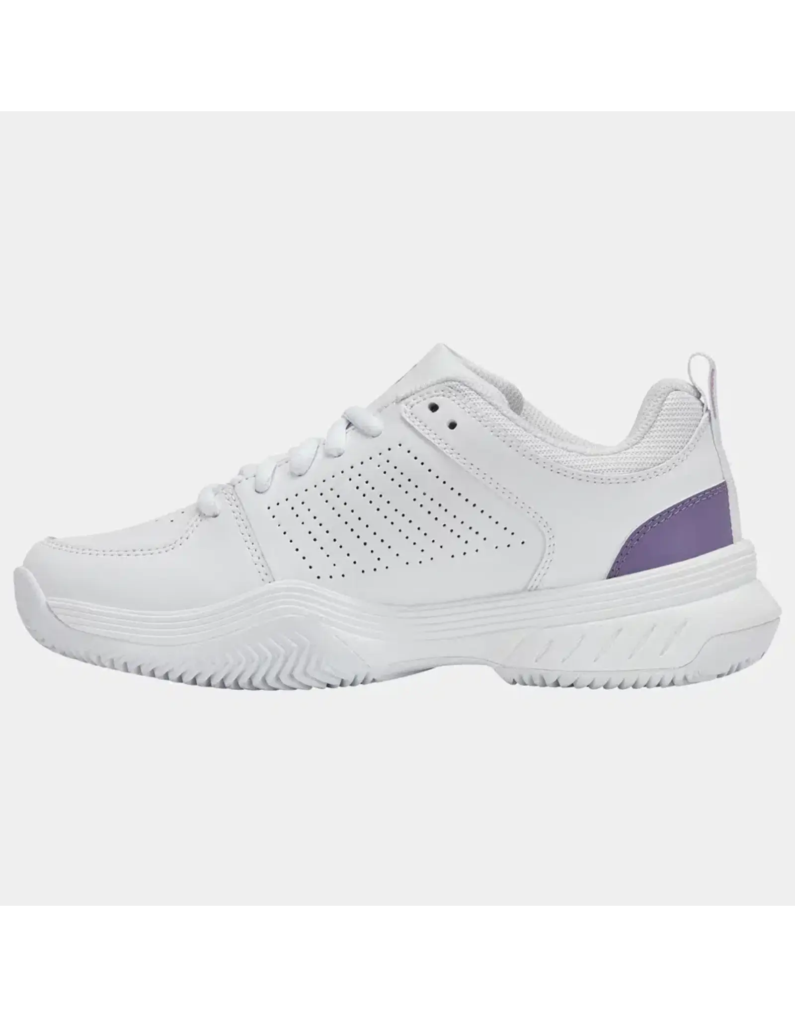 K-swiss KS TFW COURT EXPRESS 2 CLAY-Dames-WHT/PURPLHZE/NEONLVNDR