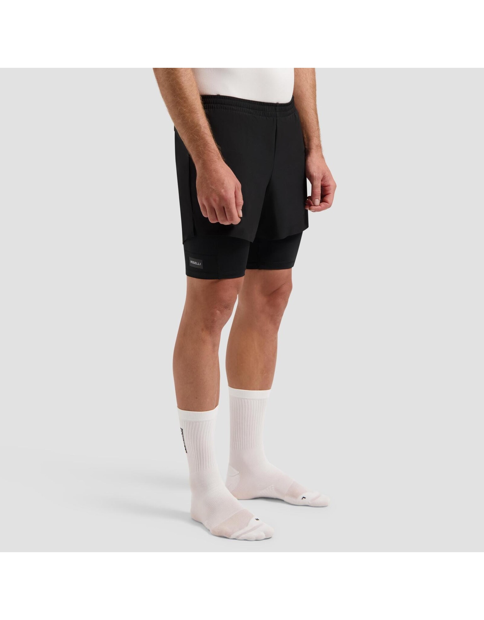 Rogelli Running 2-in-1 Short Distance Zwart