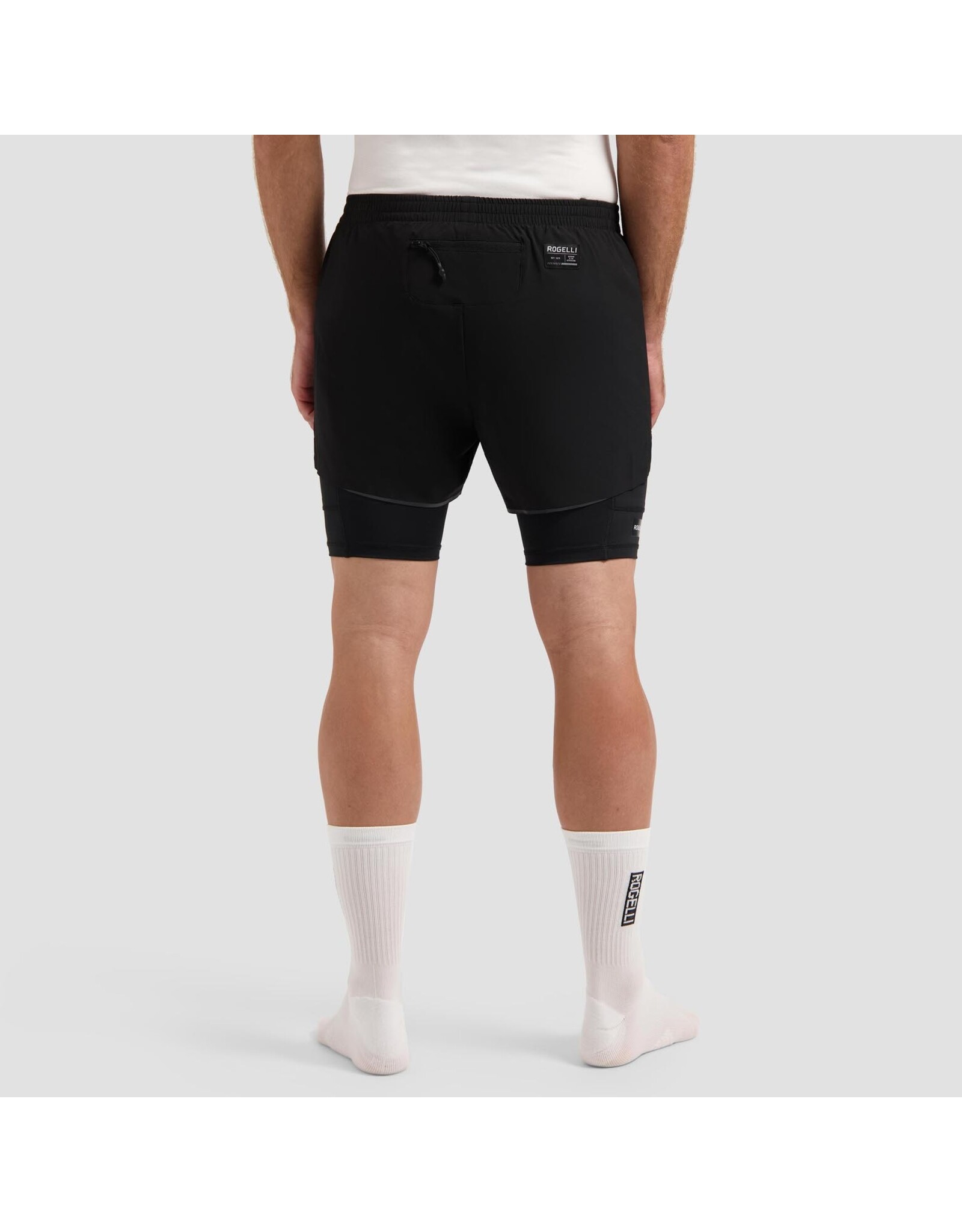 Rogelli Running 2-in-1 Short Distance Zwart