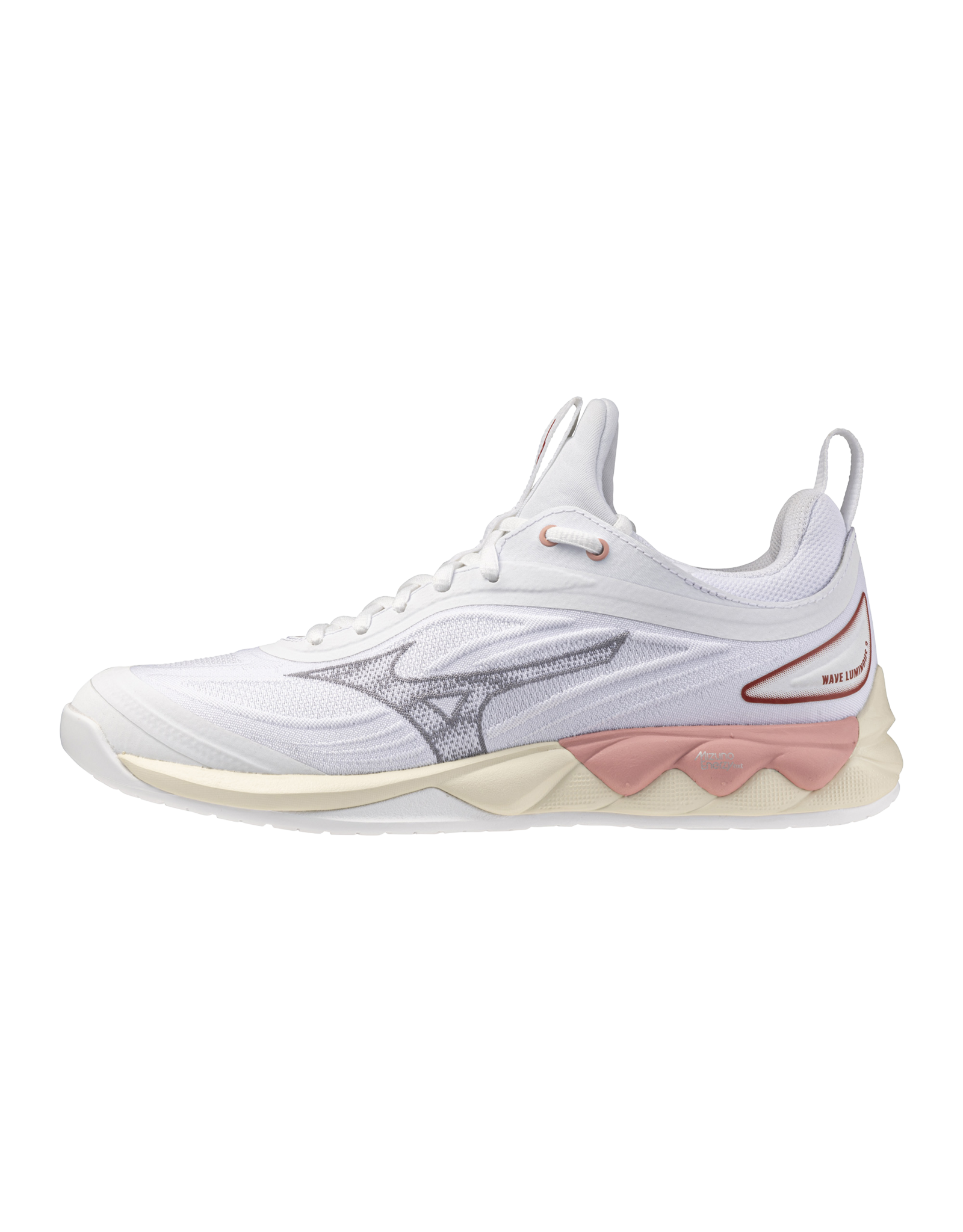 Mizuno SHOE WAVE LUMINOUS WOS-Dames-White/Rose Elegance/Lava