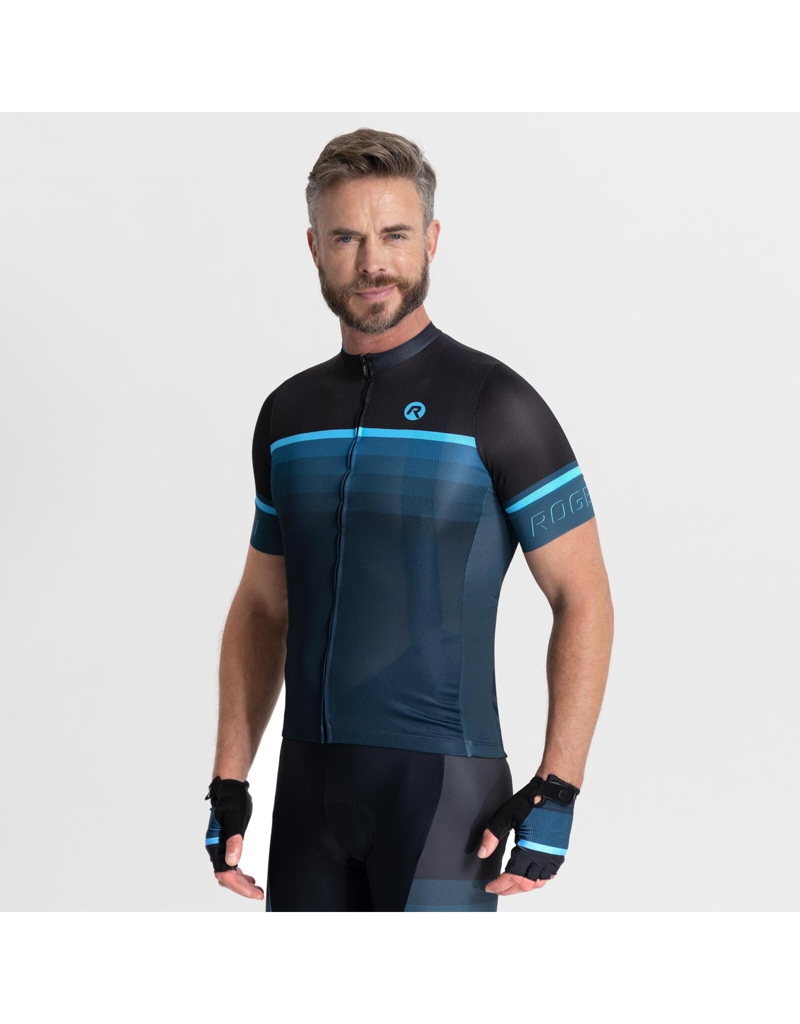 Rogelli Hero II- Jersey S/S-black/blue