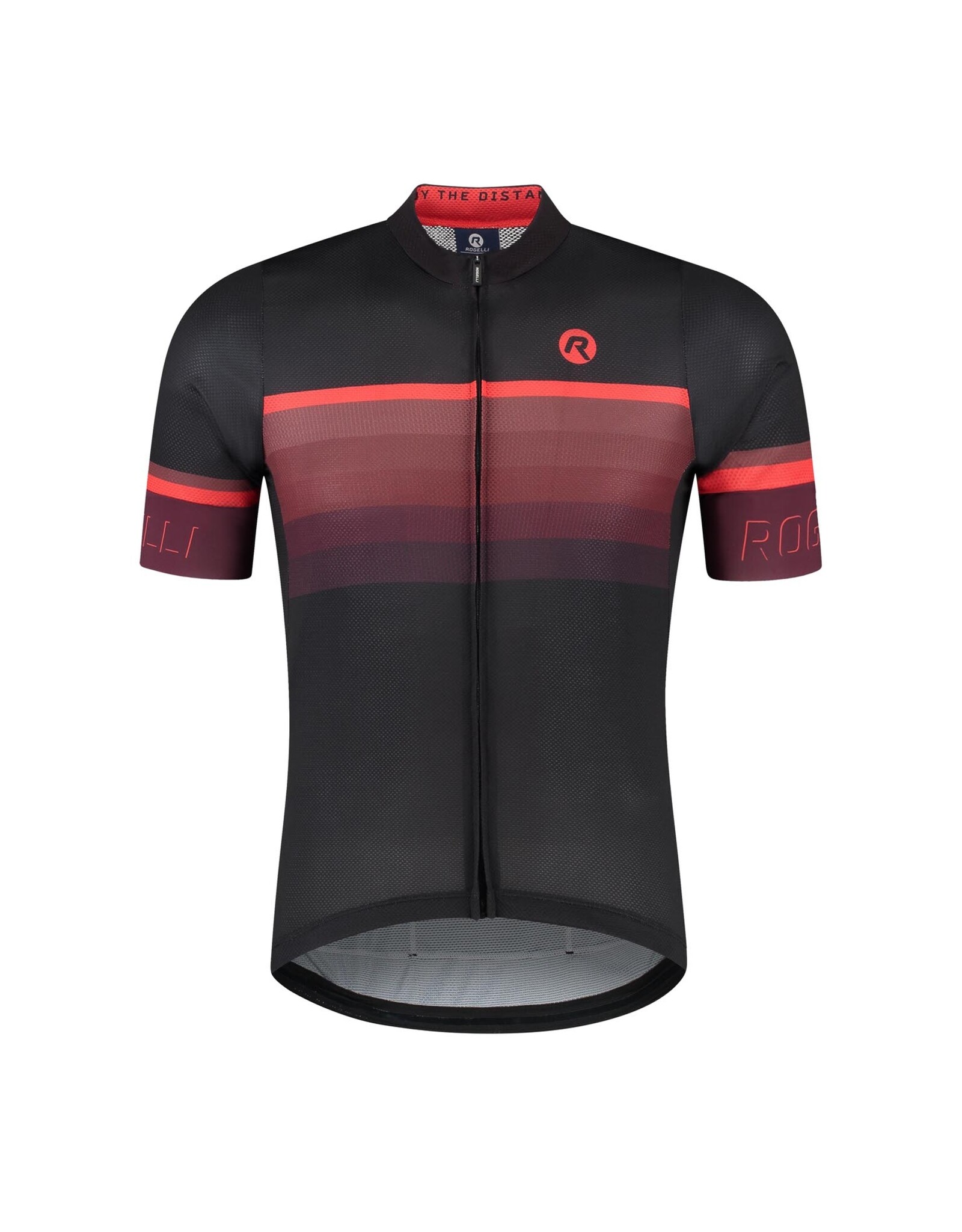 Rogelli Hero II- Jersey S/S-black/bordeaux/red