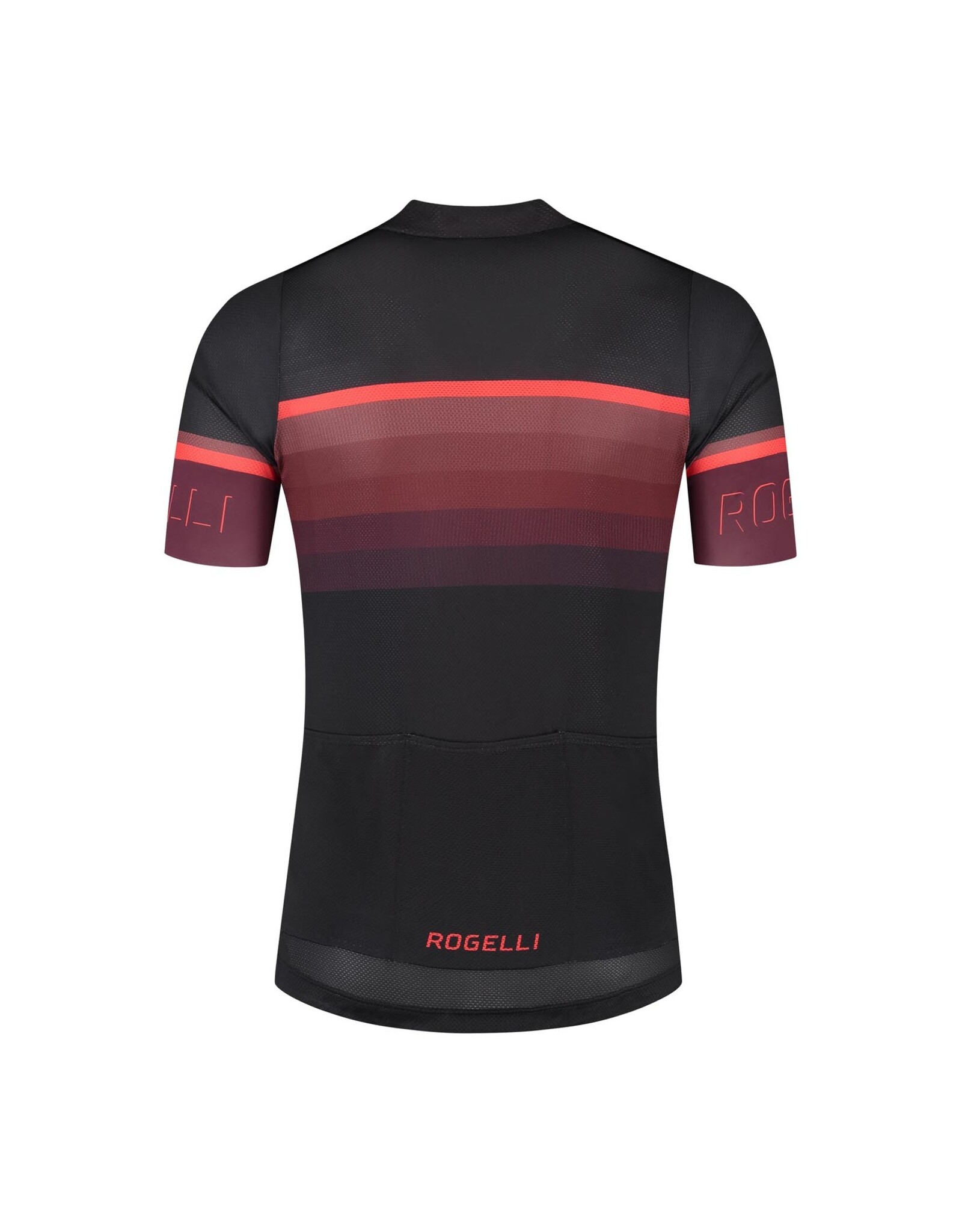 Rogelli Hero II- Jersey S/S-black/bordeaux/red