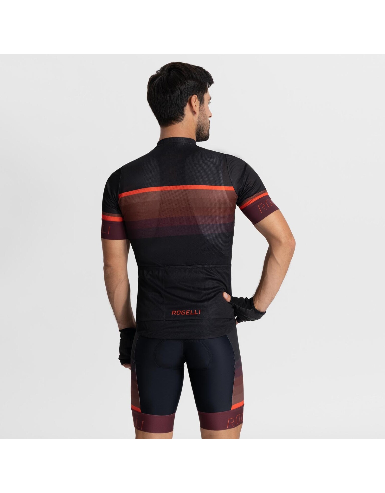 Rogelli Hero II- Jersey S/S-black/bordeaux/red